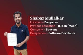 Shabaz took a chance & left Mechanical Engineering to become a coder