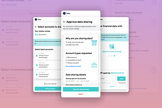 Design of award winning AA consent approval UI