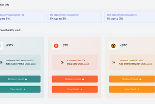 Redemptions UI