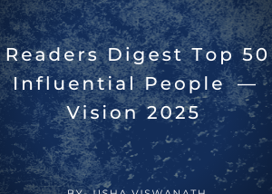 Readers Digest Top 50 Influential People — Vision 2025 (DDIP- 2.0 Version)