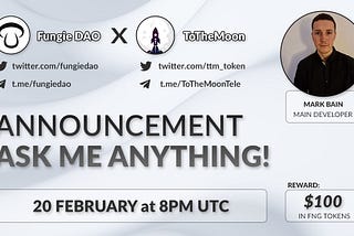 ToTheMoon launch today, exclusive interview with TTM Developer & Fungie MoonDay giveaway