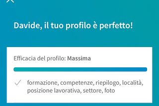 Efficacia del profilo: Massima