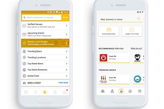 Redesigning a craft beer mobile app — a UX case study