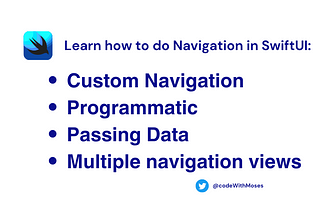 Navigation in SwiftUI | Custom and Complete with NavigationStack