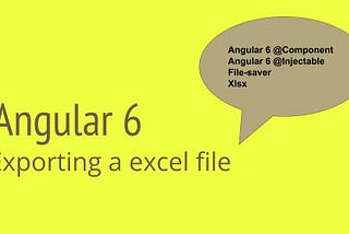 Exporting an Excel file in Angular