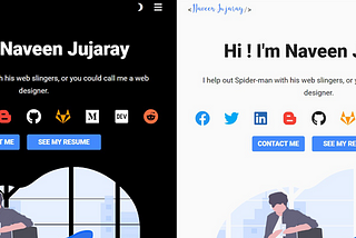 Portfolio with Dark-Mode