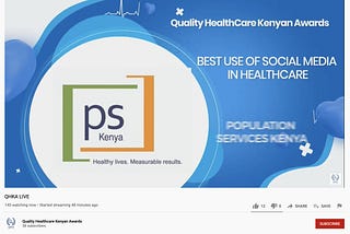 PS Kenya wins at the Second Quality Healthcare Kenyan Awards!
