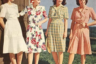 1940's Day Dress Styles