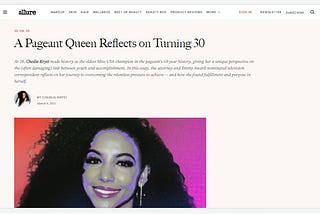 Essay by Cheslie Kryst in Allure