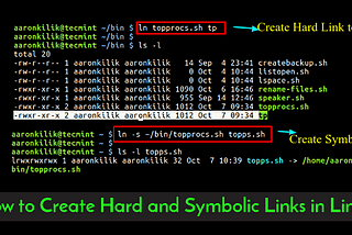 What is the difference between a hard link and a symbolic link?