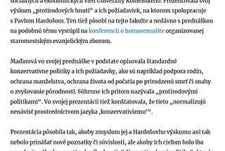 Denník Postoj opäť raz klame a programovo šíri nenávisť