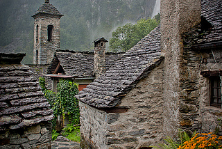 Rainy days in the Alps, Foroglio / Switzerland