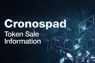 Cronospad Token Sale Details