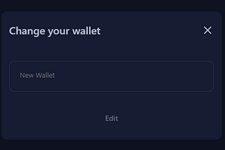 Change Airdrop Wallet Address