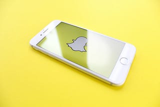 An iphone in which snapchat is opened