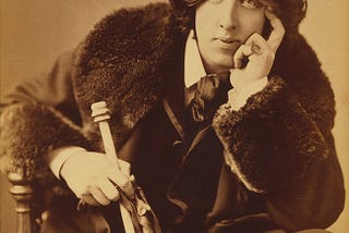 Oscar Wilde: Portrait by Napoleon Story (Wikimedia Commons)