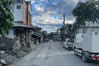 花蓮馬太鞍的泥濘路