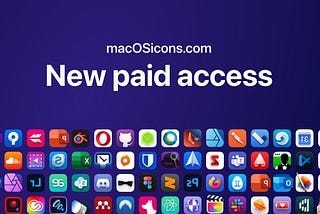 New paid plans for macOSicons.com