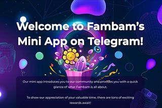 Fambam TON Mini App: Your Gateway to the Fambam Ecosystem