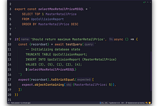 Test SQL With Node.js and Jest