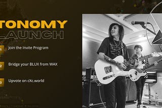 cXc.world is coming to Tonomy 🌎 🔺 tonomy.io
