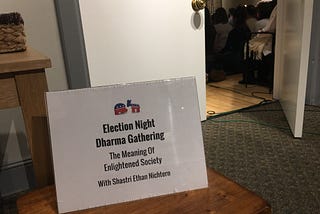 Meditation center offers oasis of calm during the storm of election night