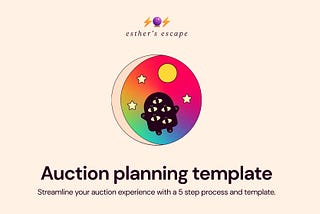 Esther’s auction planning template