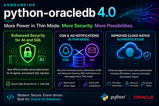 Launching python-oracledb 4.0: