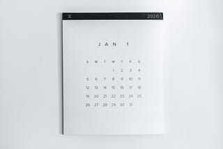 A plain calendar