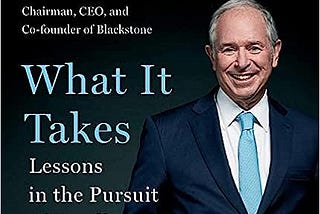 Selva Book Club: What It Takes by Stephen Schwarzman