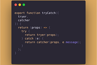 If-else and try-catch as functional constructs
