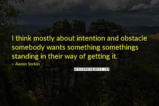 Intention and Obstacle