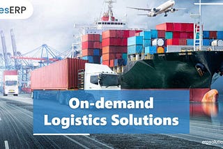 Illustration of a smart logistics management system showing real-time tracking, automated warehouses, delivery trucks, and connected digital dashboards optimizing supply chain operations.