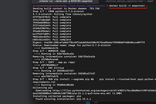 Testing a container app or microservices app to deploy it to an AWS EKS cluster