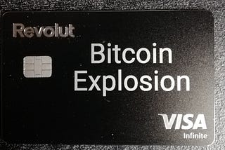 My personal Bitcoin Explosion card!
