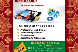 Grab Exclusive Nabobarsha Special Discount on web services
