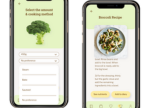 Case study: Creating a nutrient-tracking app