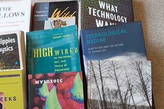 Selection of used books for sale #tech #cyberculture #nature and more