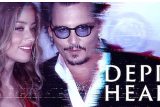 Netflix promotional image with Amber Heard and Johnny Depp together.