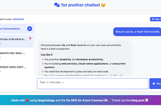 Implementing Chat History for AI Applications Using Azure Cosmos DB Go SDK