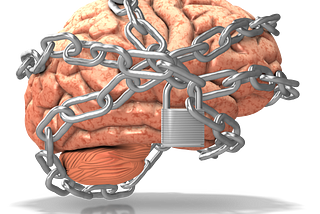 brain wrapped in chains