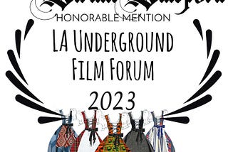 Honorable mention laurels emblem for the 2023 LA Underground Film Forum