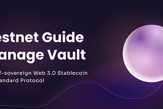 $USM Stablecoin — How to Manage the Vault
