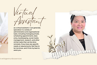 Why I Choose to be a Virtual Assistant?