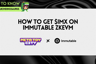 How to get $IMX on Immutable zkEVM