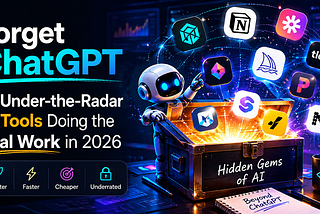 Forget ChatGPT — 10 Under-the-Radar AI Tools Doing the Real Work in 2026