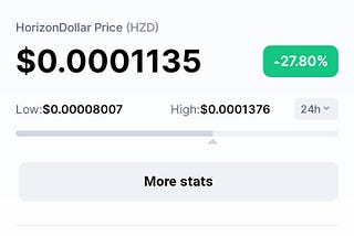 Horizon Dollar Officially Listed On CoinMarketCap