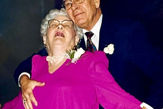 Photograph of the author’s parents at a family wedding.
