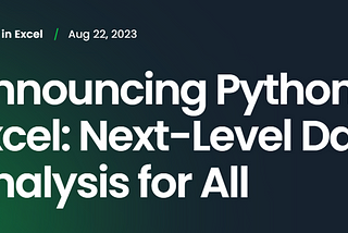 Python in Excel: A Game-Changer for Accountants and Financial Analysts