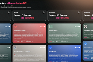 1 million $DREAMS — Support DreamStarter entries in the Polygon x Gitcoin contest and WIN ✨🏆